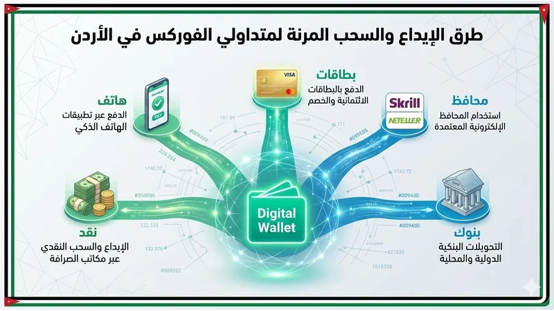 طرق السحب والايداع في الاردن